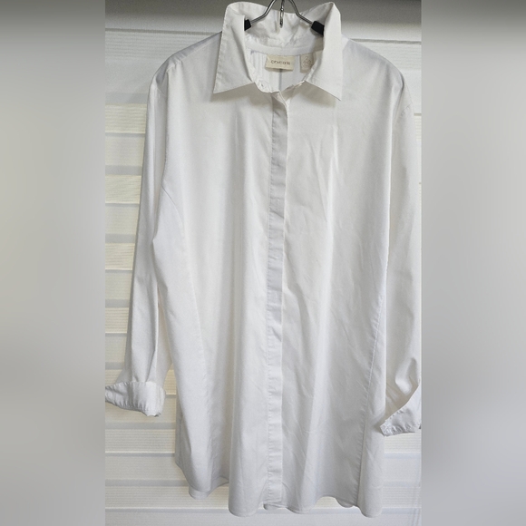 Chico's Elegant White Dress Shirt - Picture 1 of 6